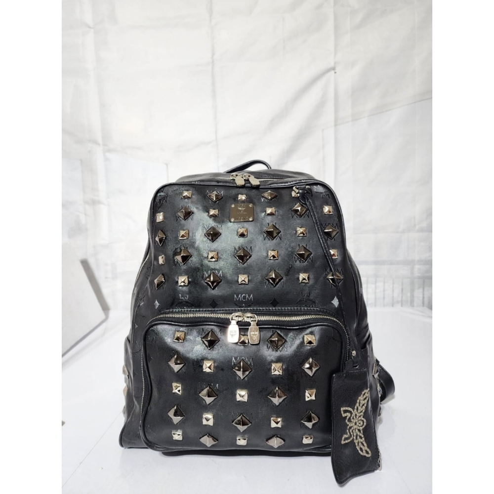 MCM Honshu Tantris Studded Backpack Black